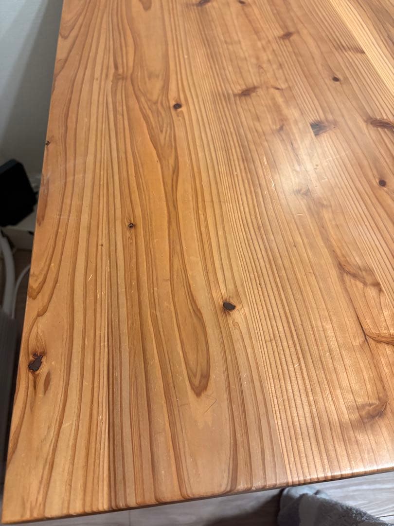 値下げ　KANADEMONO THE TABLE /杉無垢材/100×65