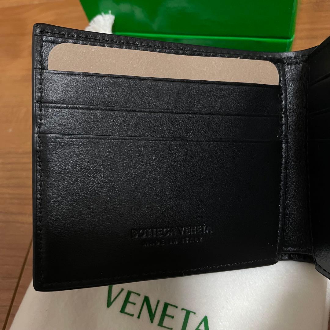 ボッテガヴェネタ カセット 折り財布 二つ折り ブラック　札入れ