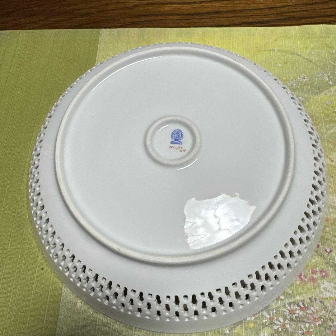 ヘレンド　ロスチャイルドバード　大型透かし彫りボウル　オープンワーク