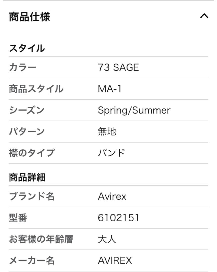 アヴィレックス フライング サーカス ライト MA-1 6102151 2XL