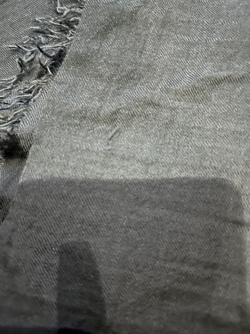 美品　ファリエロ　サルティ　大判ストール　モダール　ネイビー