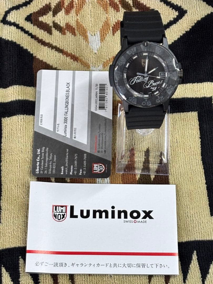 Luminox Falling Bones ブラック　岩城滉一　TCモデル