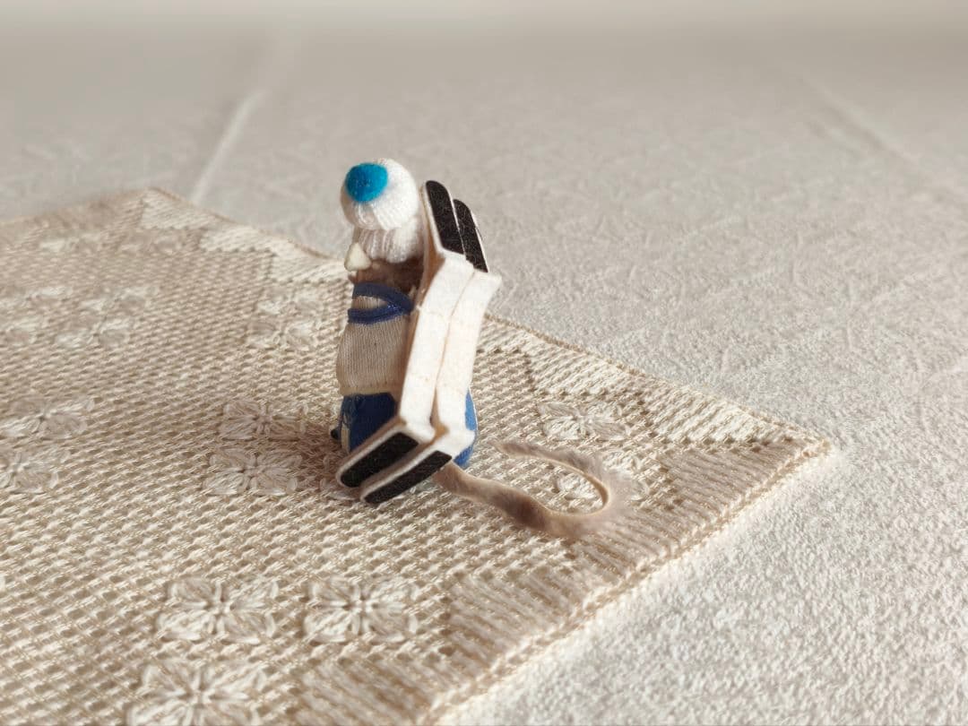* vintage figure ❀ふんわり可愛い スキー選手の ネズミくん