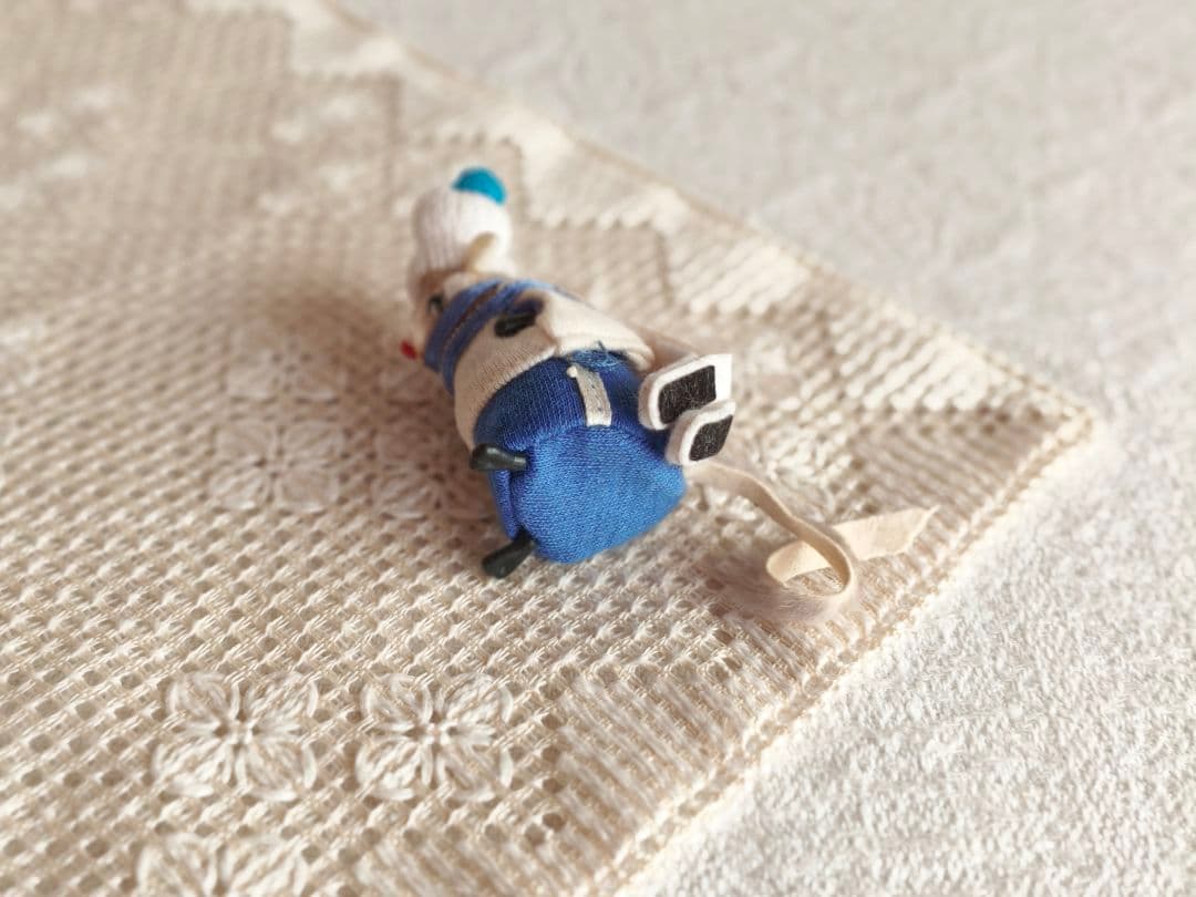 * vintage figure ❀ふんわり可愛い スキー選手の ネズミくん