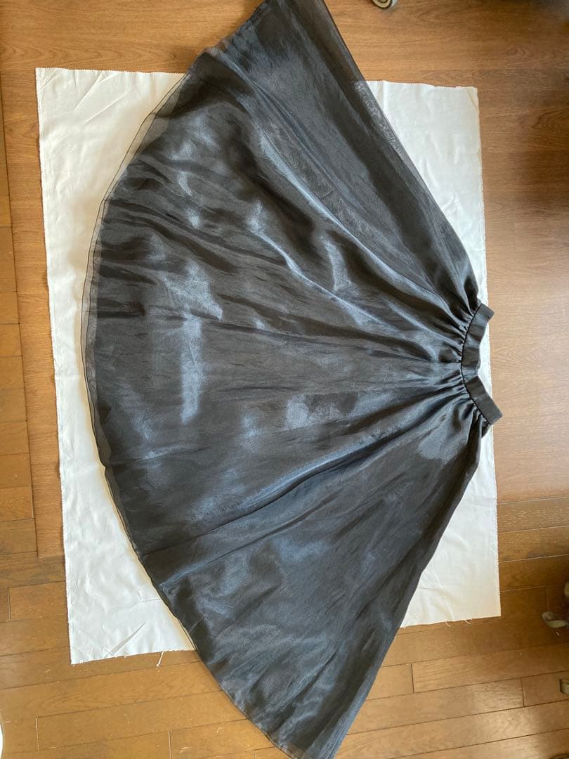 黒オーガンジーロングスカート演奏会用