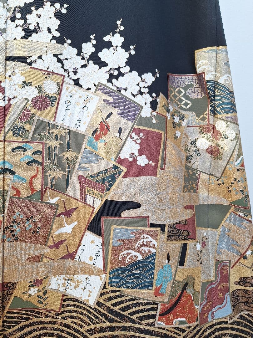 着物リメイクワンピース3649