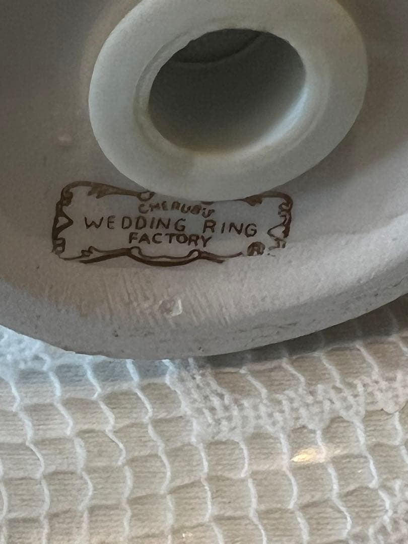 花嫁花婿陶器人形　老夫婦　ウエディングボード飾り