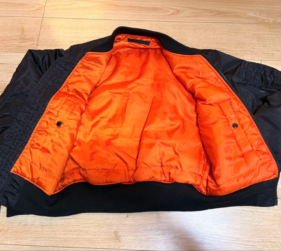 【美品】AVIREX MA-1 フライトジャケットCOMMERCIAL LOGO