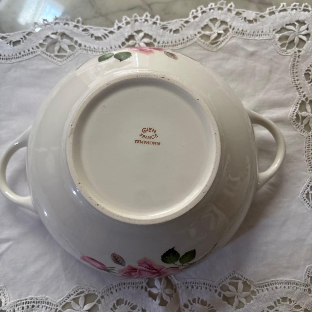 フランス　アンティーク　ヴィンテージ　ジアン　スーピエール　バラ