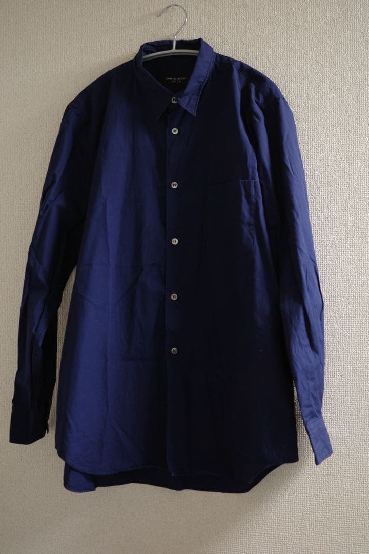 COMME des GARÇONS HOMME PLUS ネイビー長袖シャツ
