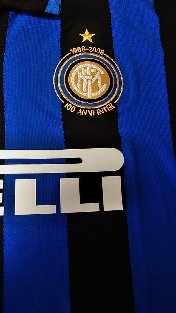 未使用 インテル 07 08 100周年記念 ユニフォーム スクデット記念 XL