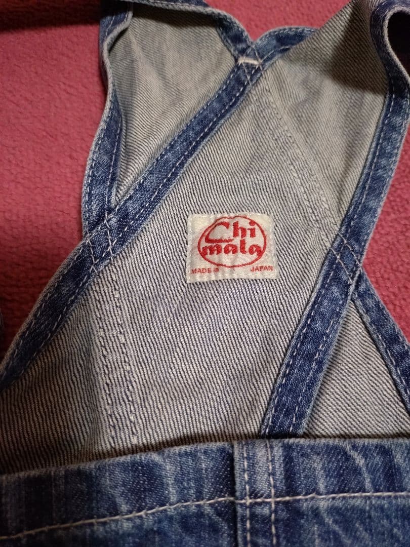 Chimala チマラ デニムサロペット フリンジ仕上げ