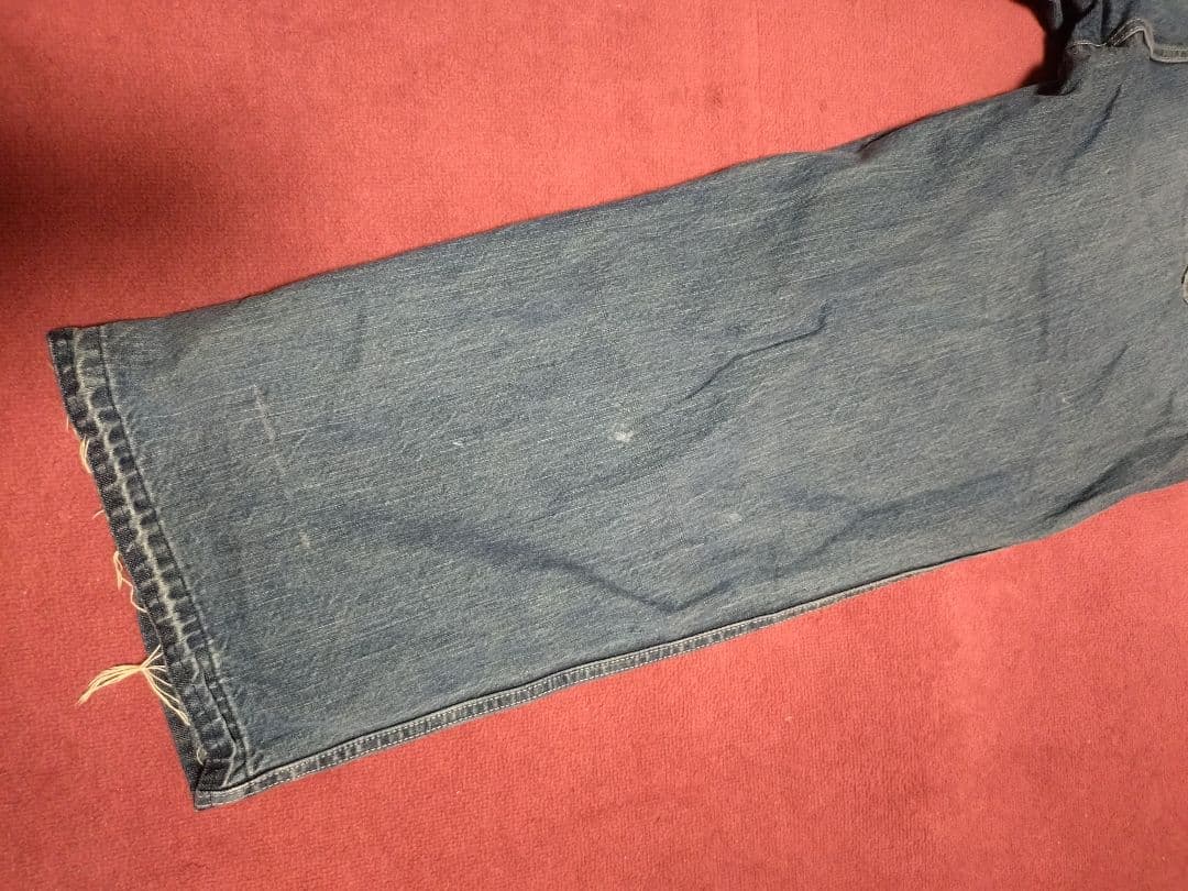 Chimala チマラ デニムサロペット フリンジ仕上げ