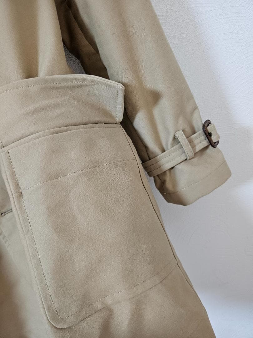 ラルフローレン✨ベージュダブルブレスト トレンチコートデザイナー生地厚綺麗上品6