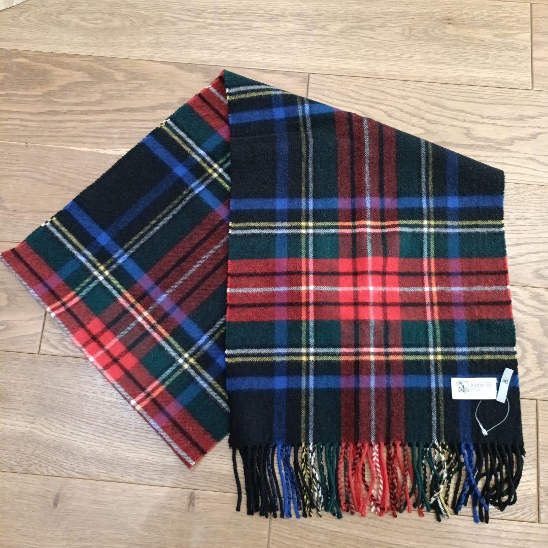 Johnstons of Elgin カシミヤ ストール　中判（クリーニング済）