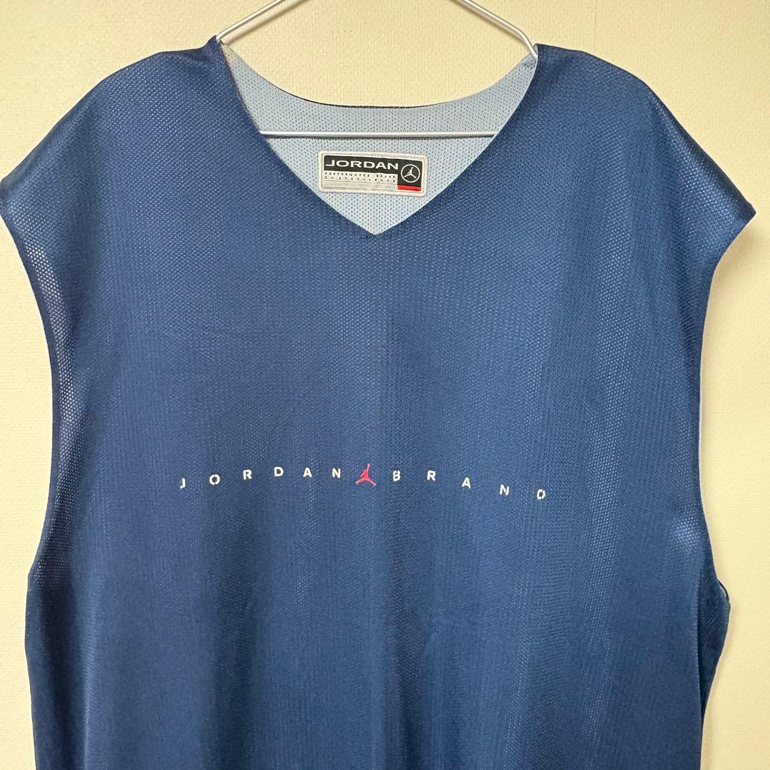 JORDAN リバーシブル タンクトップ バスケ ネイビー グレー XXL 希少