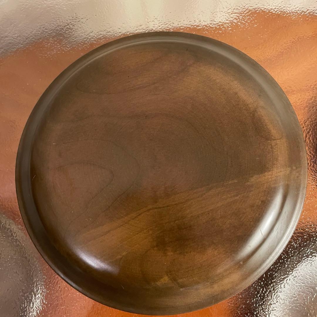 ✨美品✨薔薇柄 天然木(檜)製 皿 4個セット