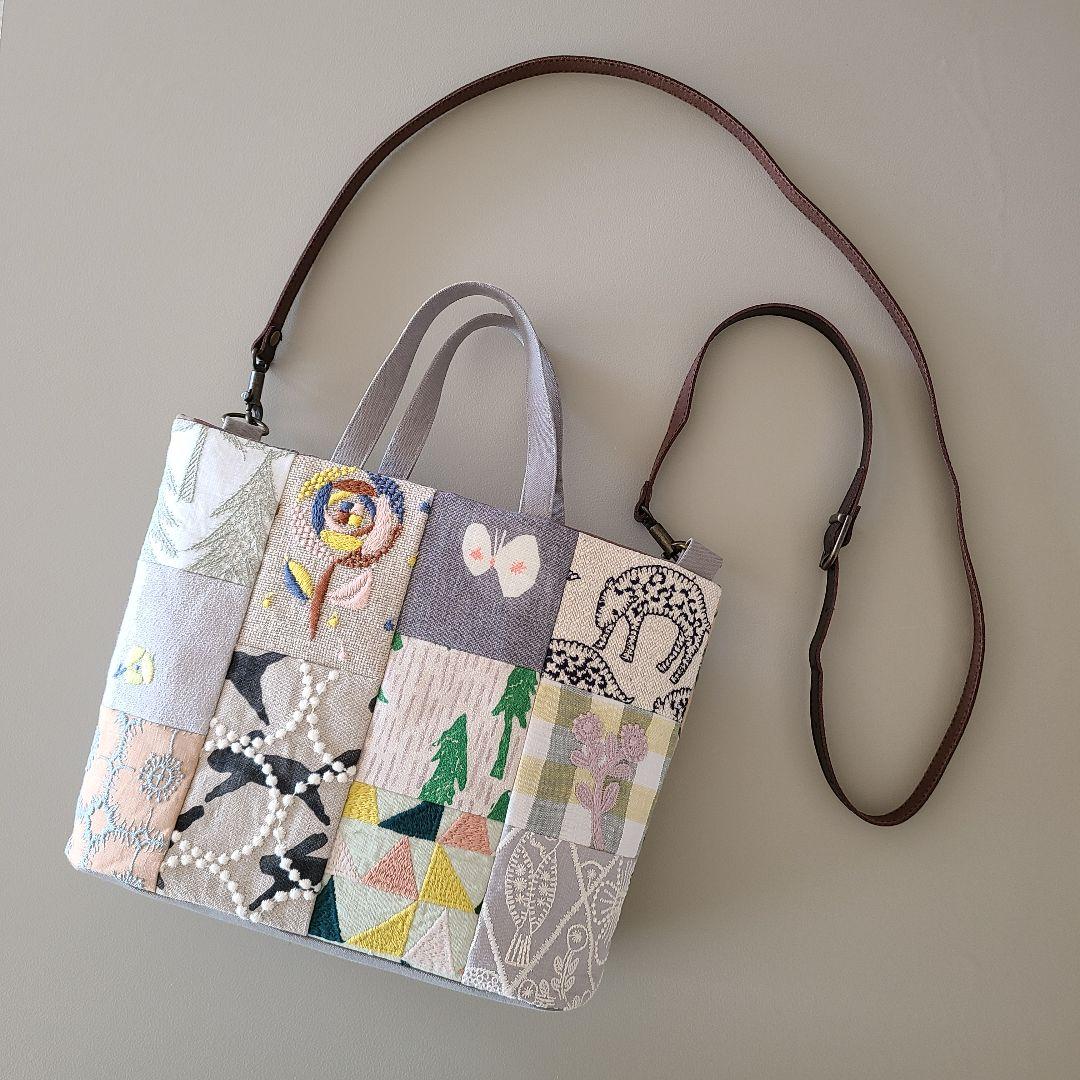 ミナペルホネン　ハンドメイドバッグ・11