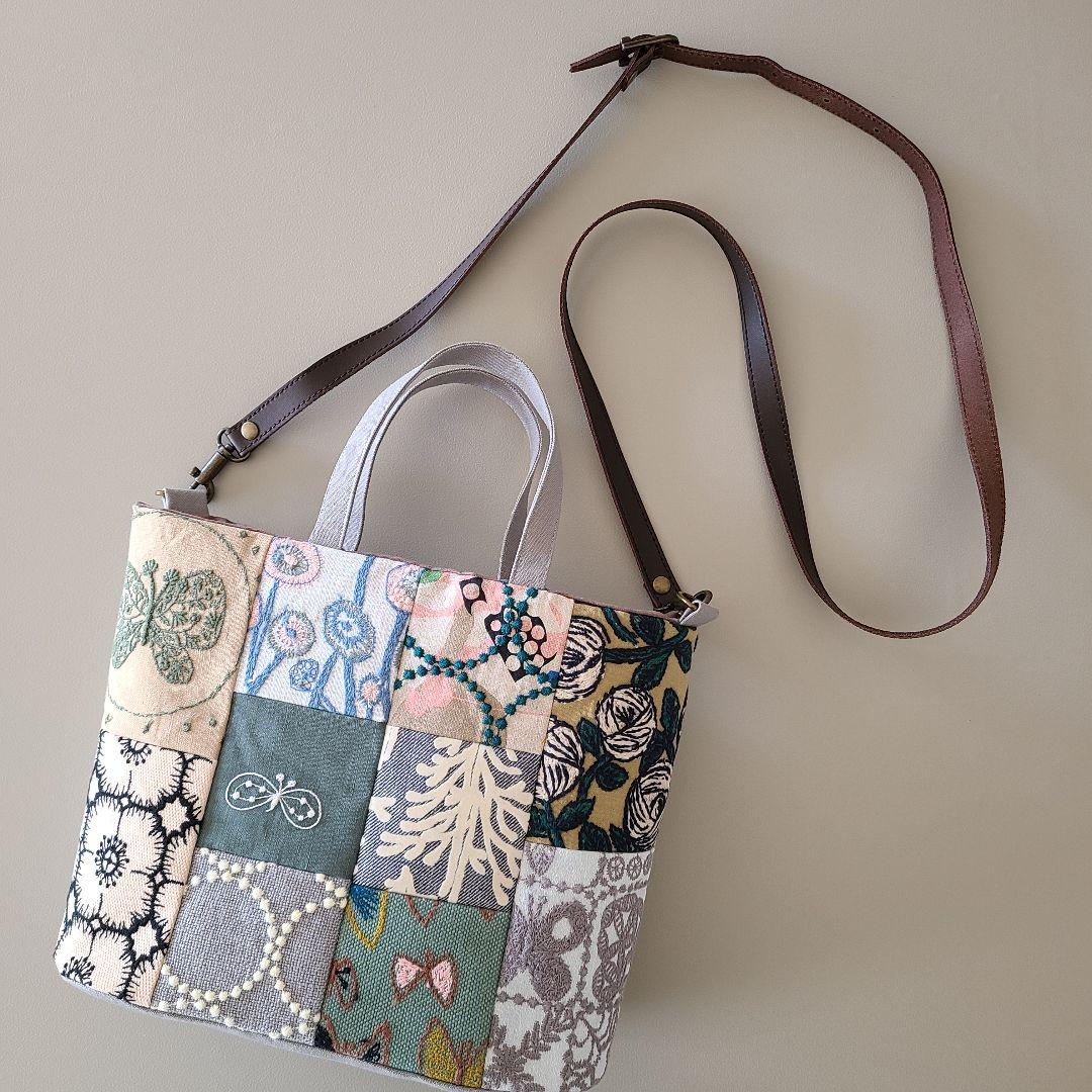 ミナペルホネン　ハンドメイドバッグ・11