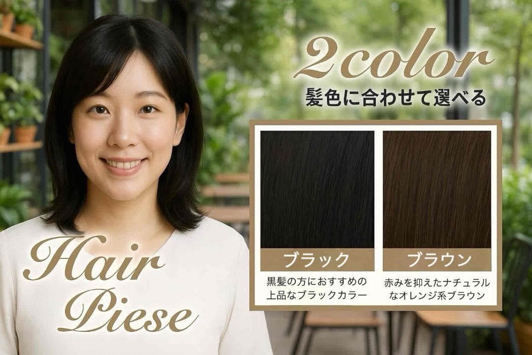 ❤全人毛100%　広範囲隠 12*13　高品質　ストレート 30　部分　黒色　❤