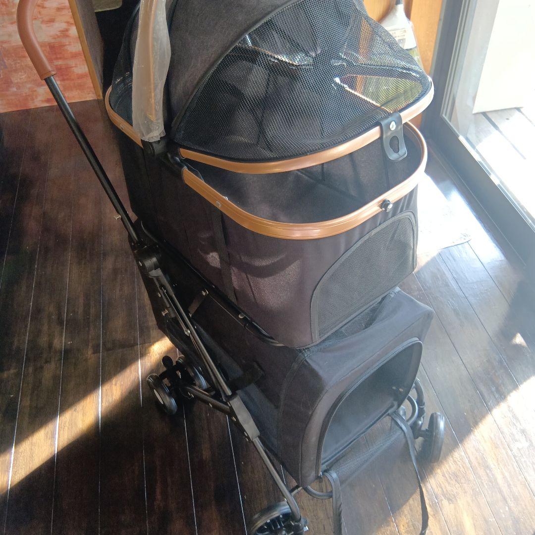 犬・猫用移動カート　多頭用　２匹用