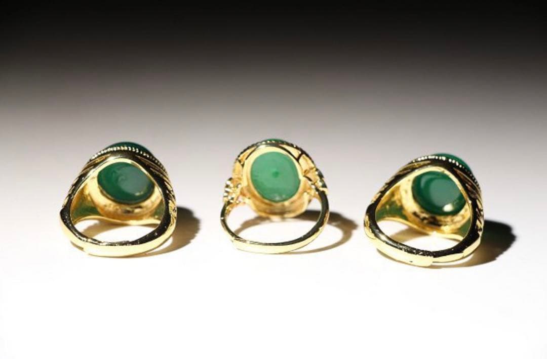 翡翠指輪　100個まとめて