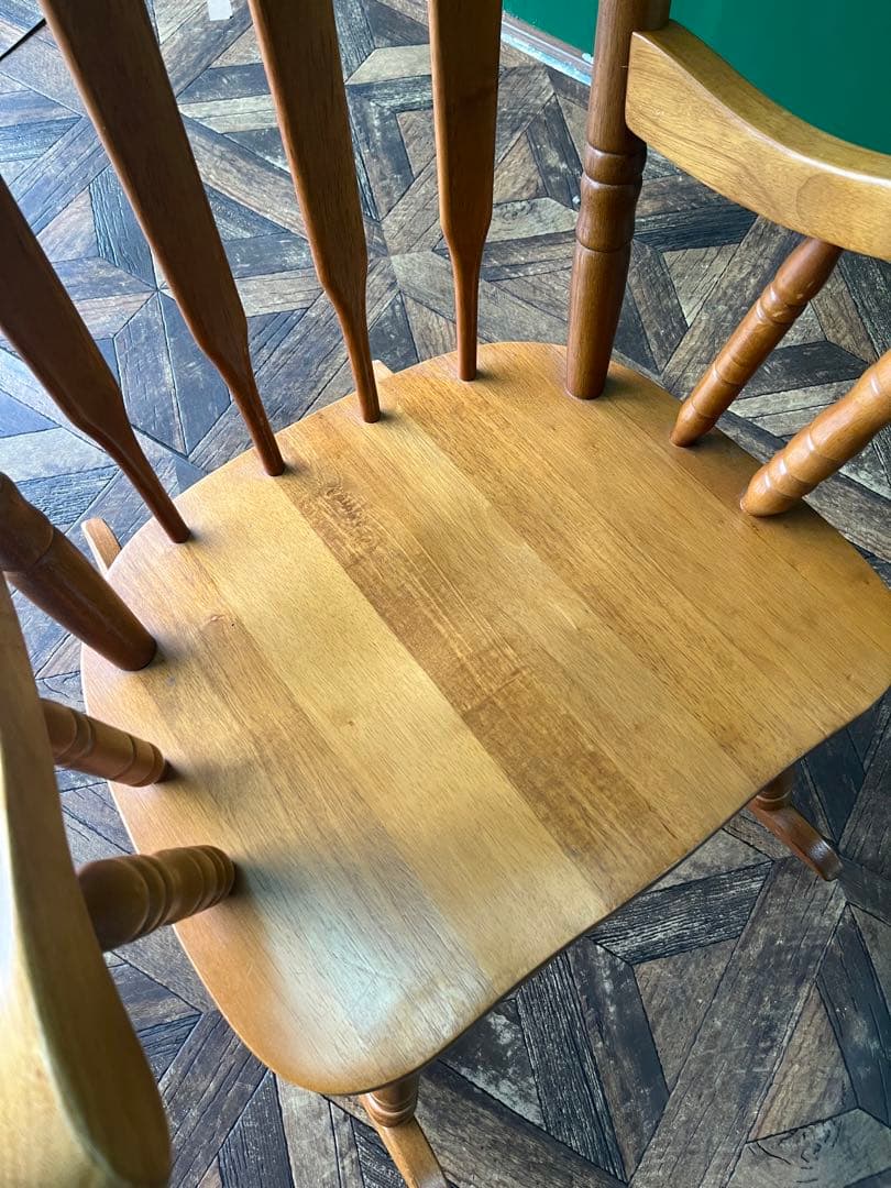 ロッキングチェア インテリア アーム付 アンティーク 昭和レトロ 椅子 ゆらゆら