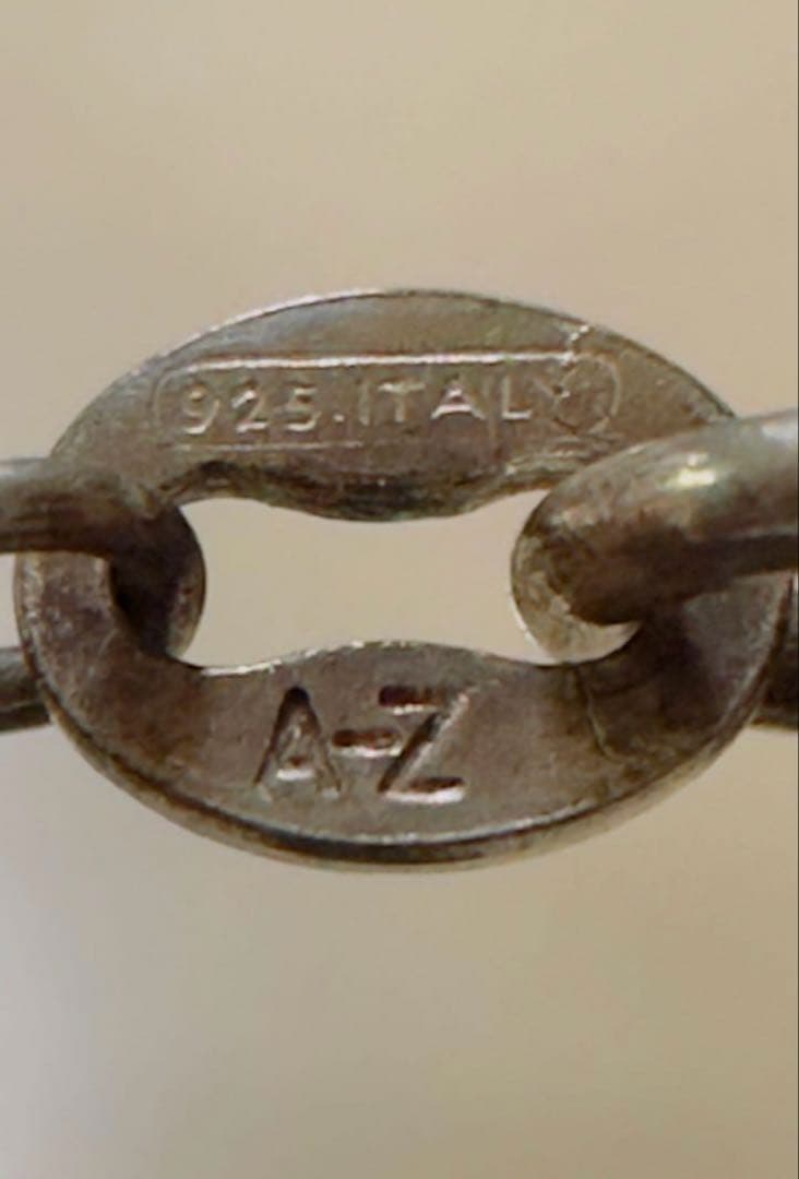 Silver925 ツイストチェーンネックレス 47cm