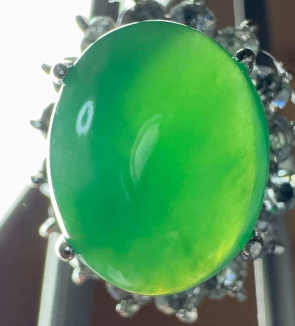 翡翠　指輪　18K