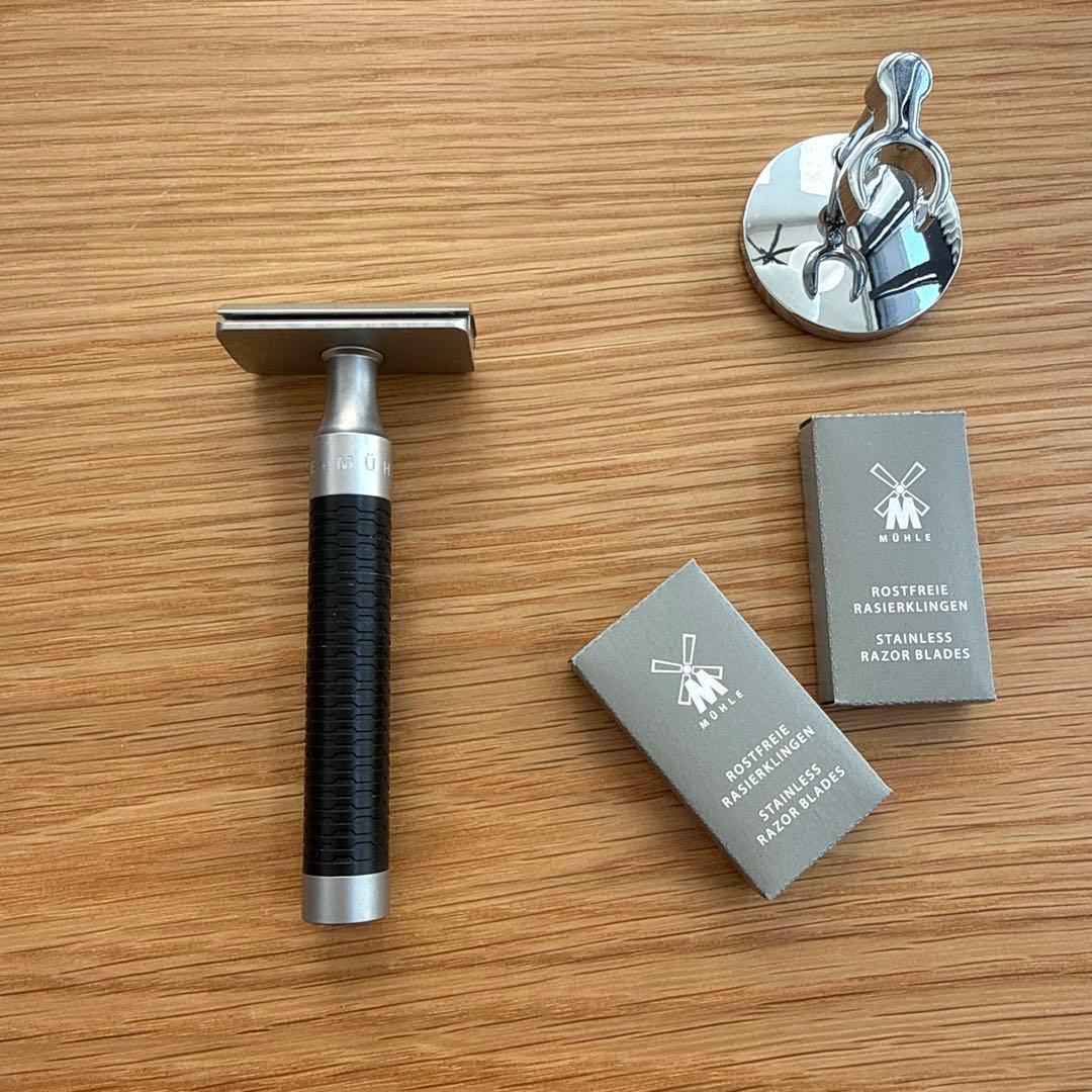 ミューレ ROCCA 両刃カミソリ MUHLE 替え刃付き