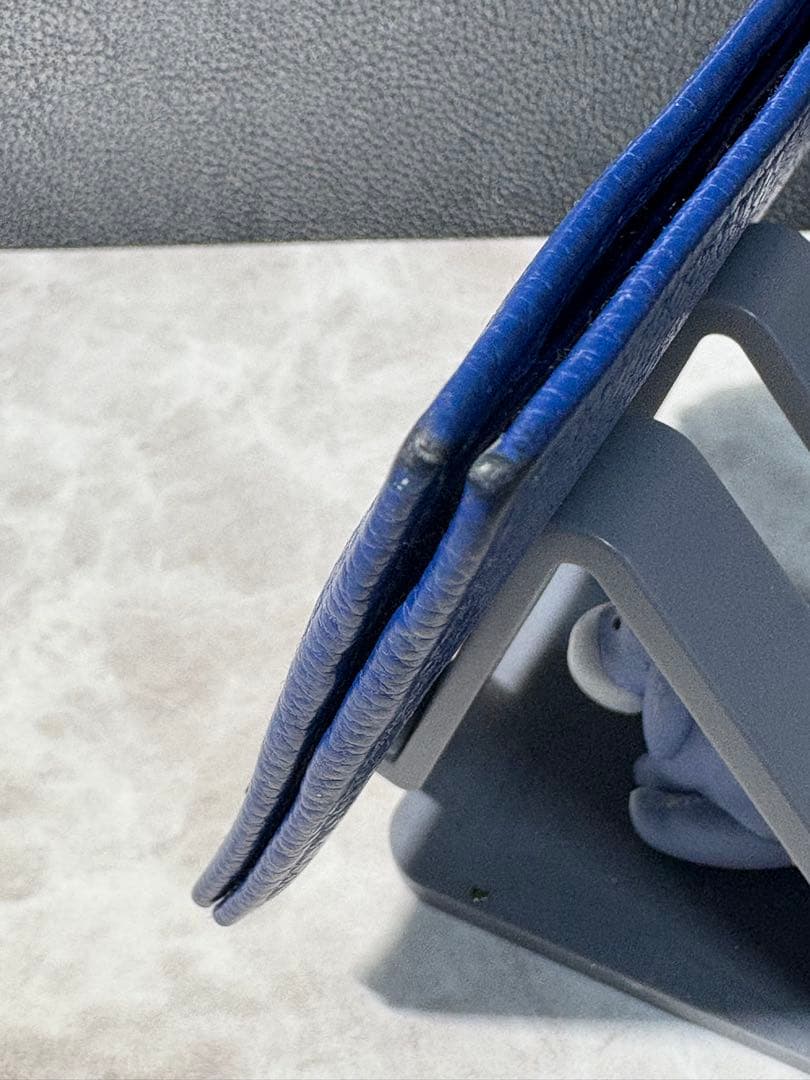 プラダ PRADA マネークリップ 折り財布 ブルー