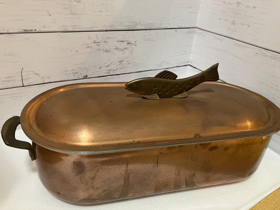 ま*め様 【レア・希少】銅鍋 　魚料理用　スイス製