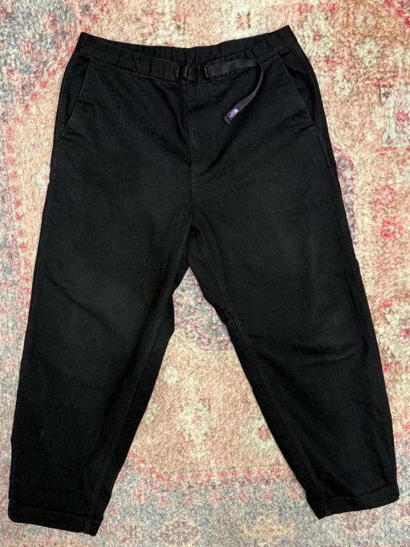 ノースフェイスパープルレーベル ワイドテーパードパンツ 黒 34 NT5150N