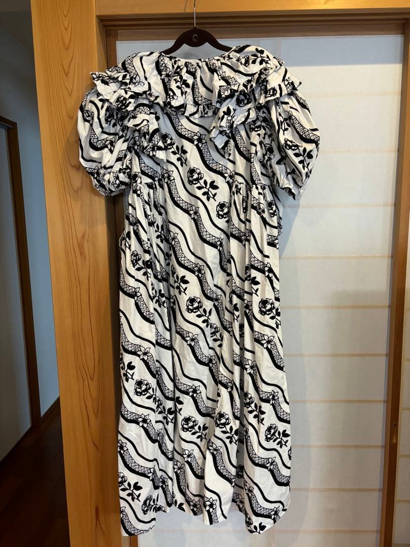 chopova lowena白黒花柄ワンピース チョポヴァ