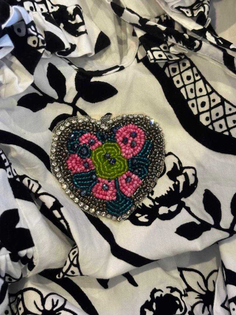 chopova lowena白黒花柄ワンピース チョポヴァ