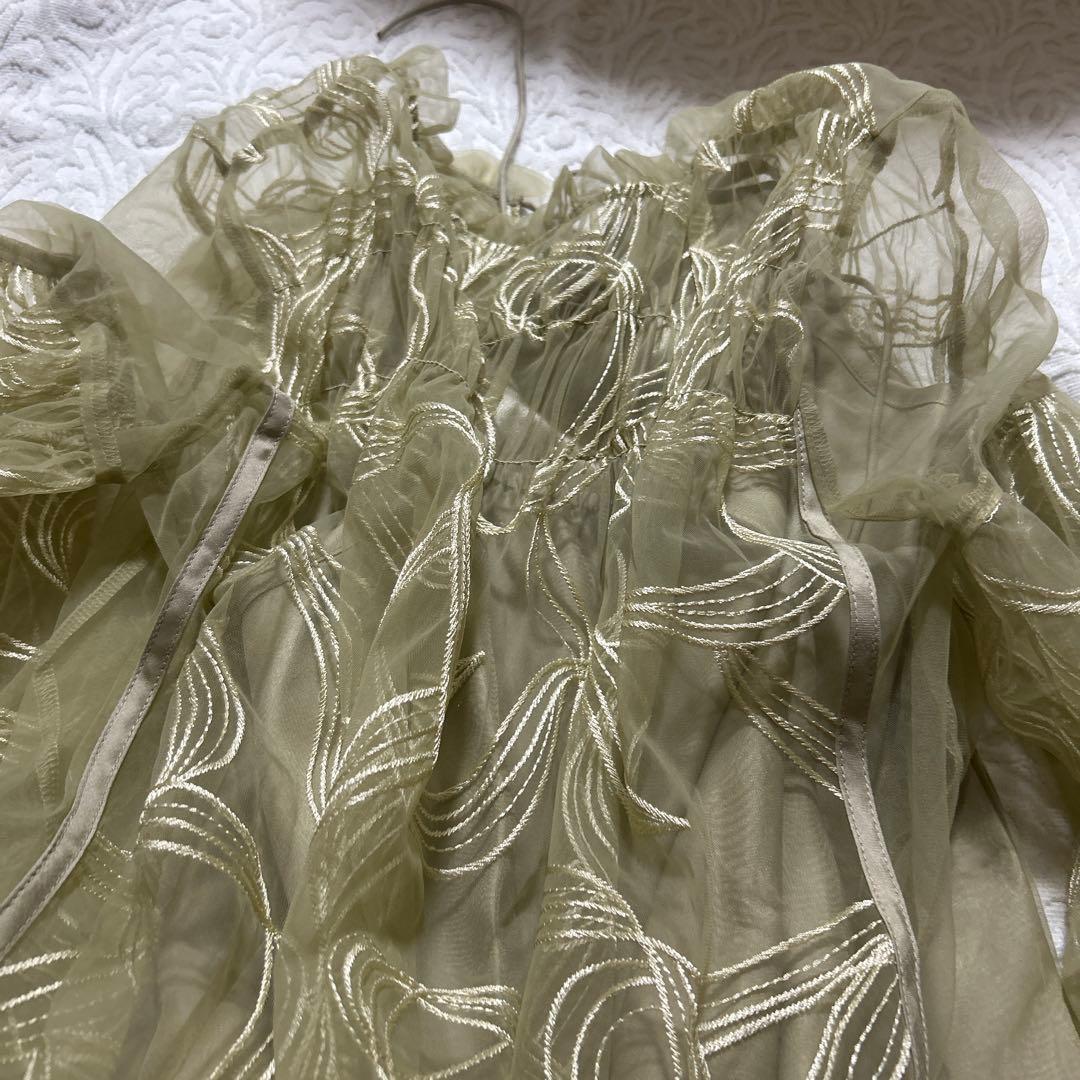 【美品✨】ドリードールニアナ リボンエンブロイダリーレイヤードドレス