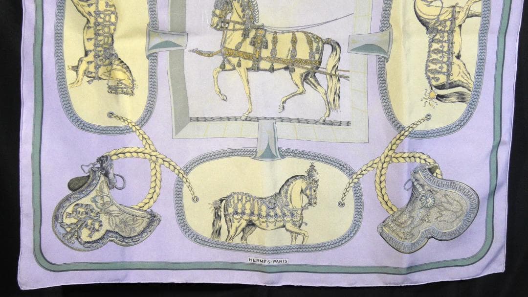 HERMES エルメス　大判スカーフ　カレ90　 D472