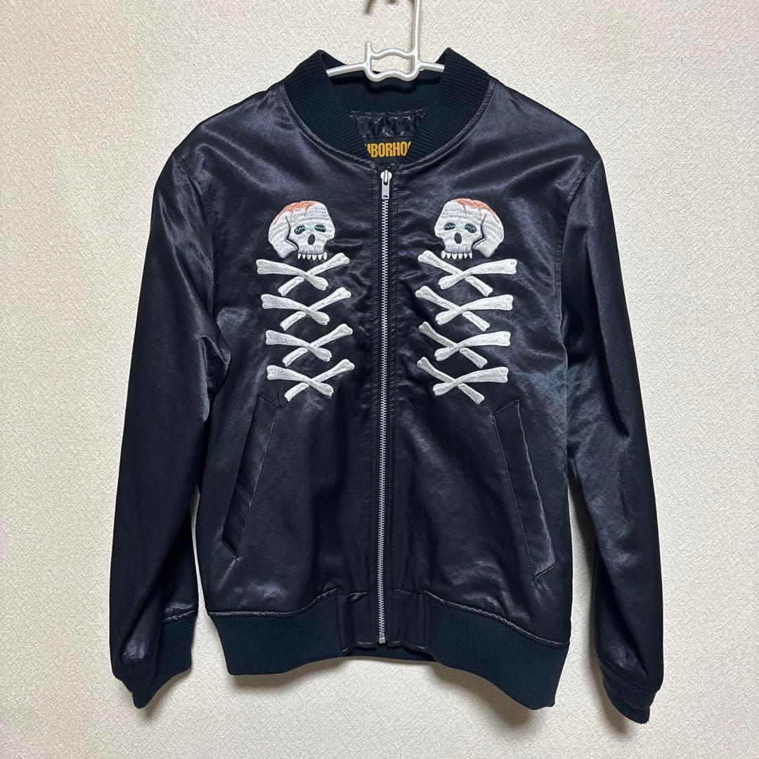 NEIGHBORHOOD スカル刺繍 スカジャン S