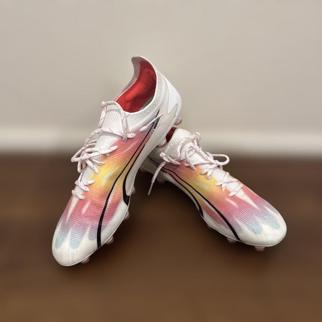 Puma サッカーシューズ スパイク ホワイト/レインボー