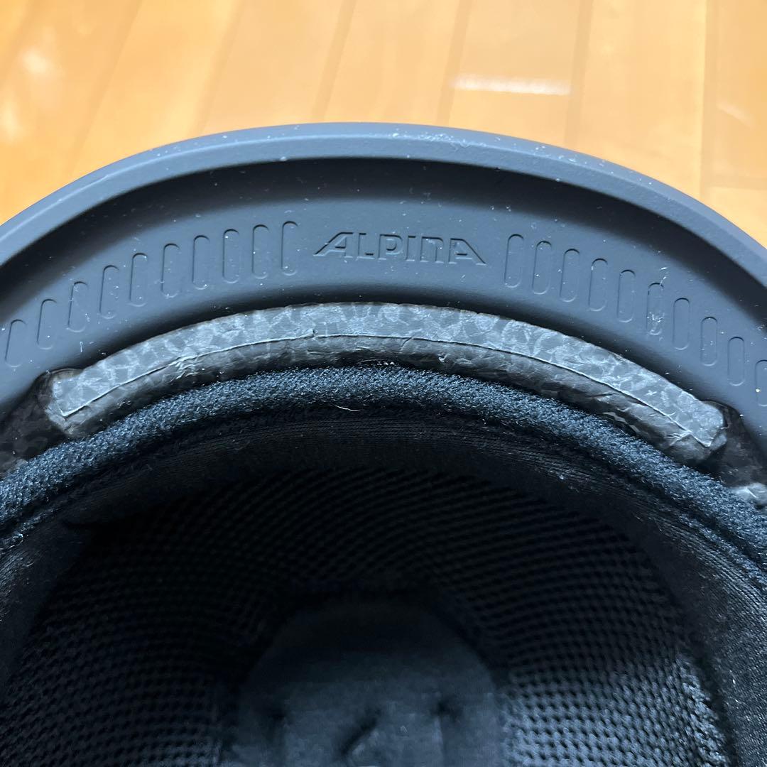 【未使用】ALPHA アルピナ ヘルメット 54-57cm グレー スキー
