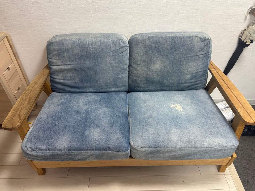 ベイフロー　デニムソファー　2人掛け　西海岸　サーフ　WTW ロンハーマン