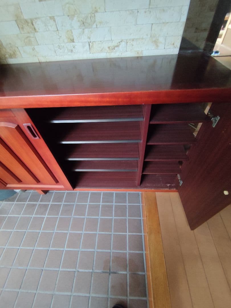 激安✨昭和レトロ大型木製下駄箱✨15段収納✨