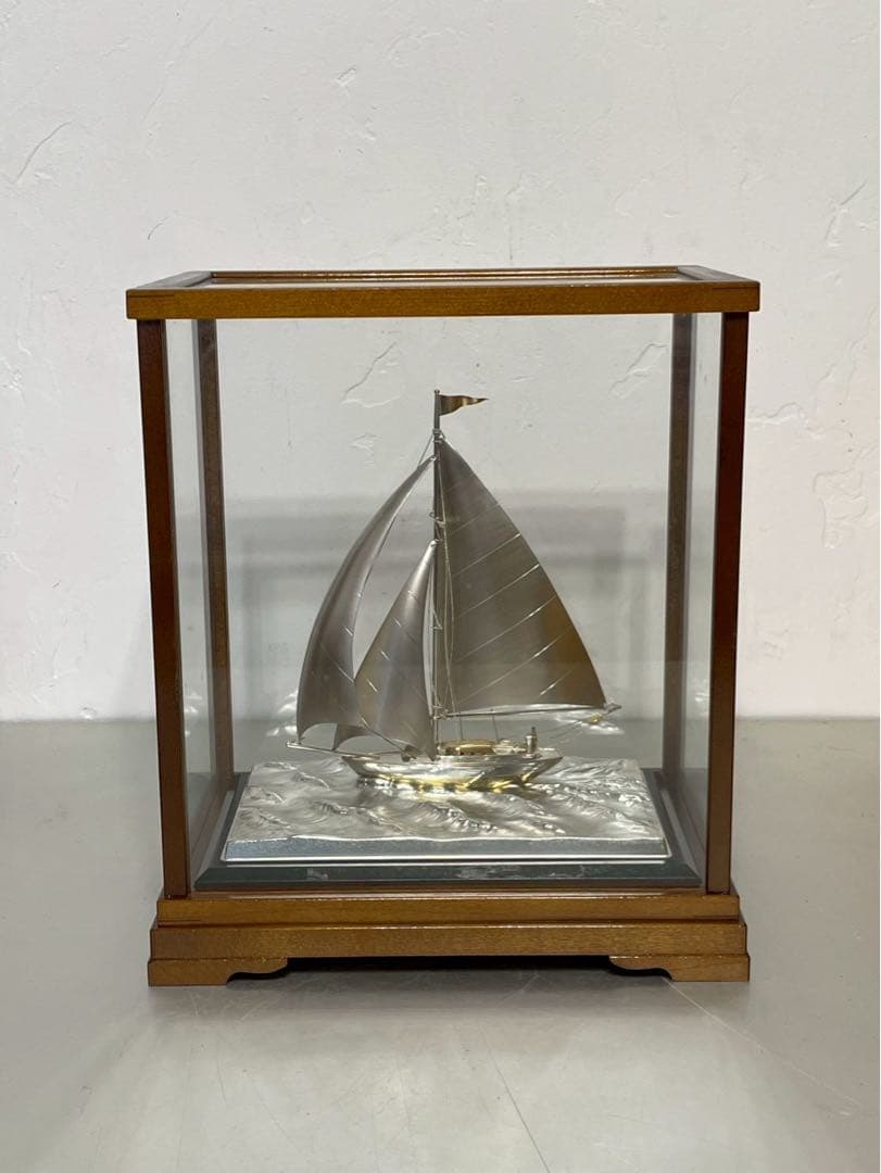 【極美品】武比古 TAKEHIKO 銀製 置物 帆船 ヨット SILVER970