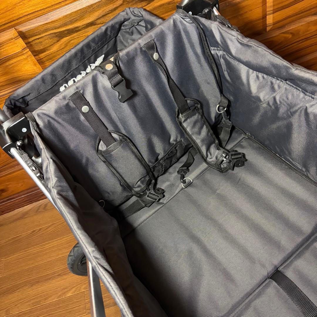 めう　ストローラーワゴン　2人乗り　双子 ベビーカー 超美品 自立