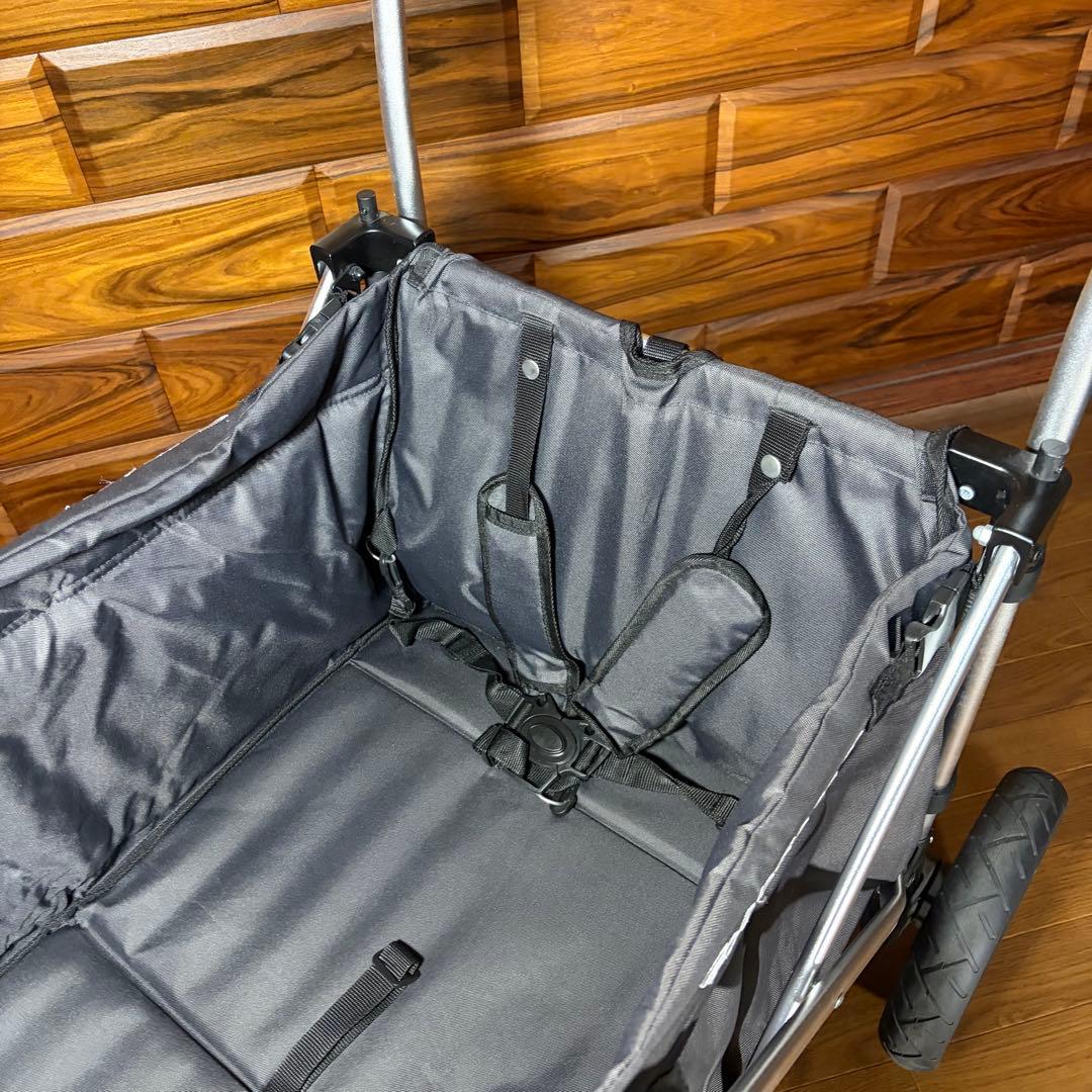 めう　ストローラーワゴン　2人乗り　双子 ベビーカー 超美品 自立