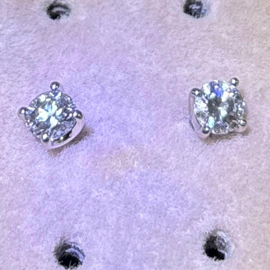 最終値下げ ヴァンドーム ダイヤモンド　0.36プラチナ キャトルピアス　大粒