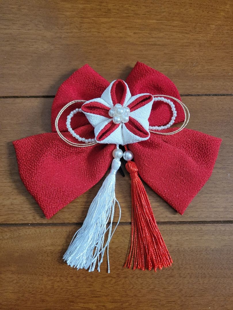 値下げ　小学生卒業式　袴　 赤・紺 花柄 150cm