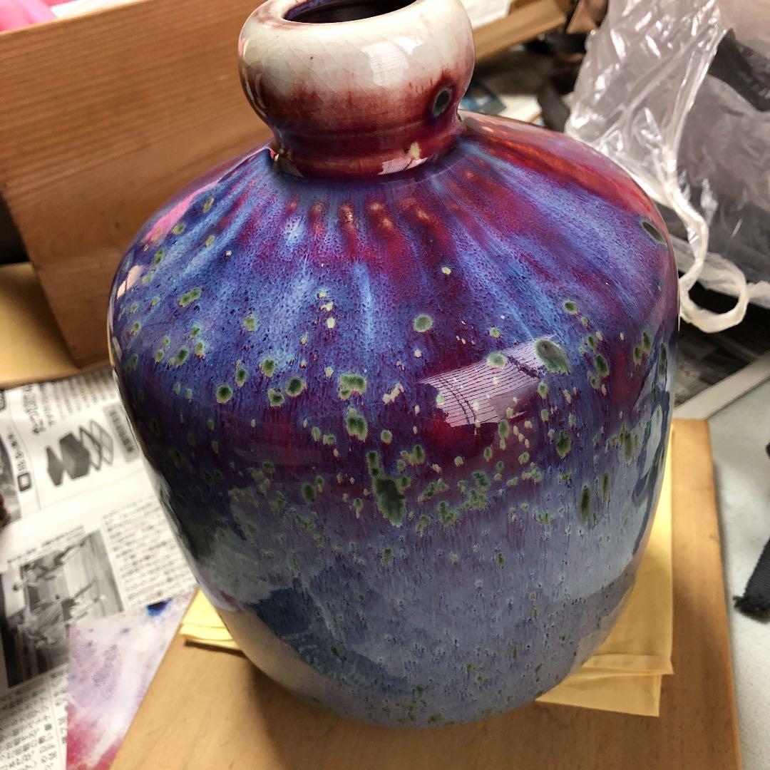 値下げ！孔雀窯 花瓶