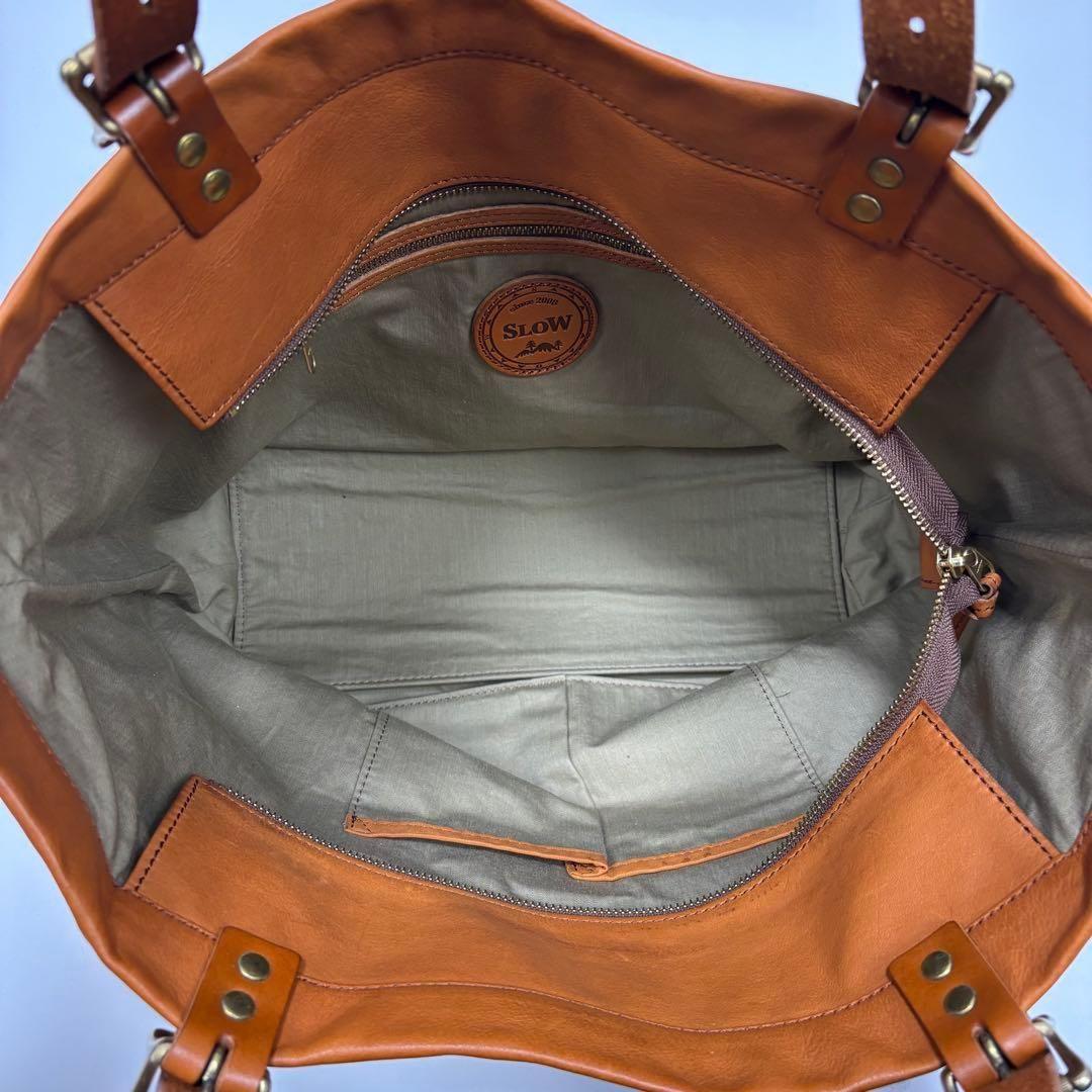SLOW スロウ rubono ルボーノ 牛ヌメ革 栃木レザー トートバッグ