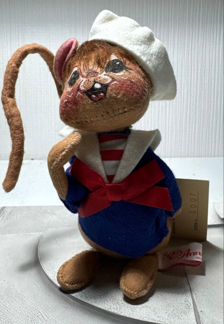 フェルト製セーラー服マスコット　ビンテージドール　マウス　アメリカ　USA